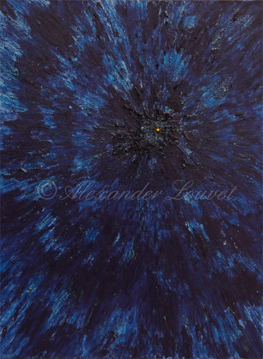 Painting "BLUE" Acrylic-Oil  80x60
