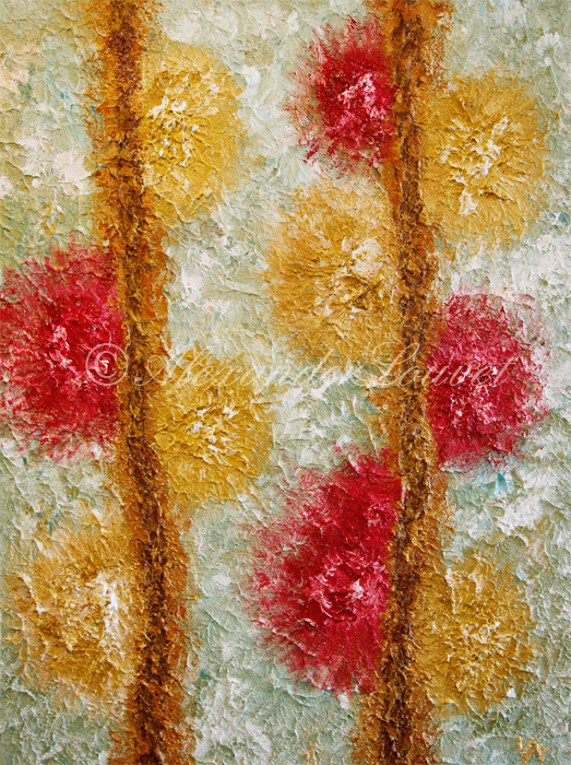 Painting "POMPONS" Oil 80X60