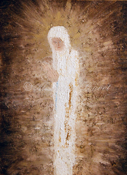 Painting "MARIA" Acrylic-Oil 80X60