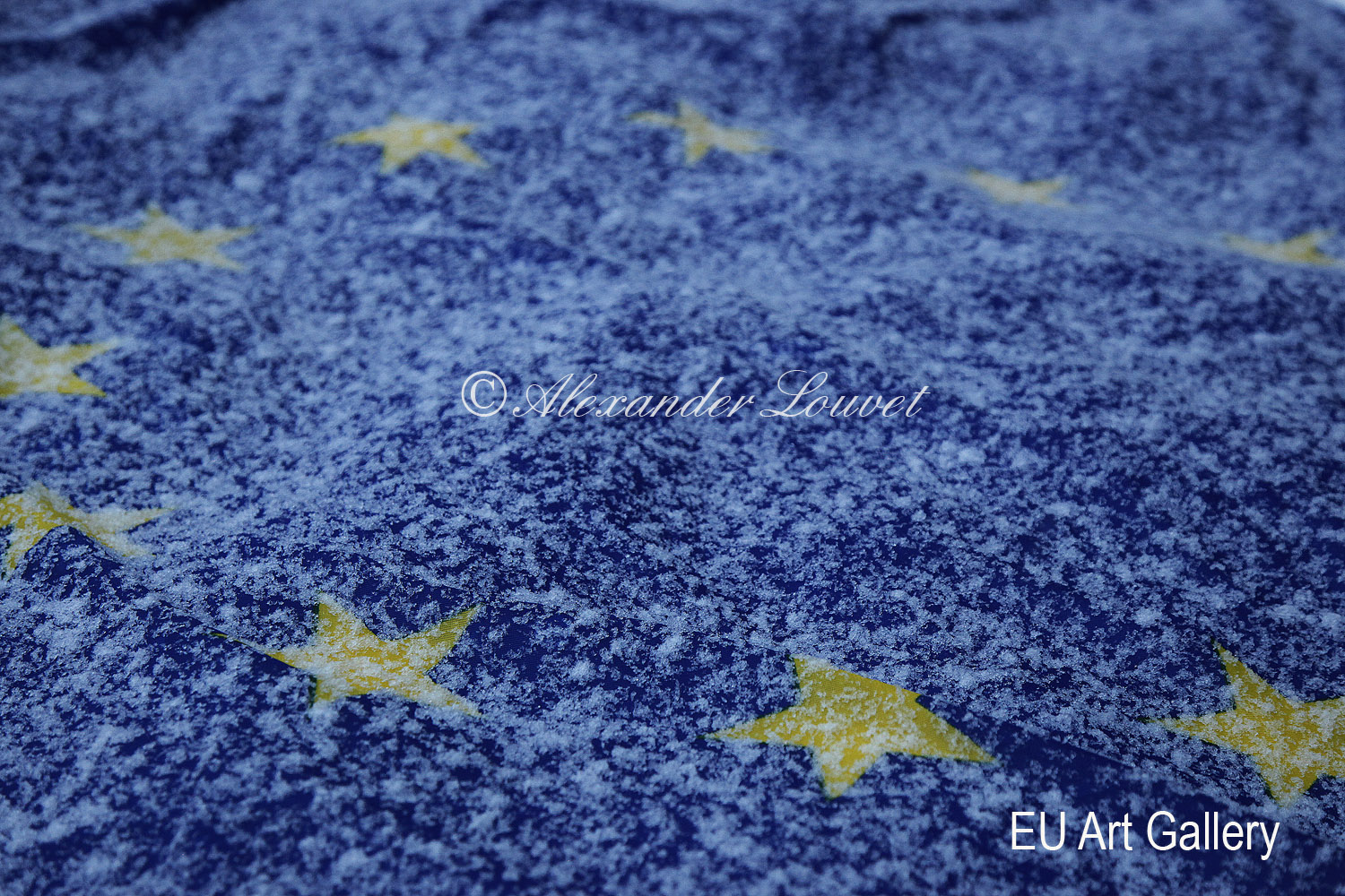 Artphoto - "EU Flag Frozen II" 70x50