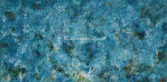 Painting "Blue Dream II" 150x60