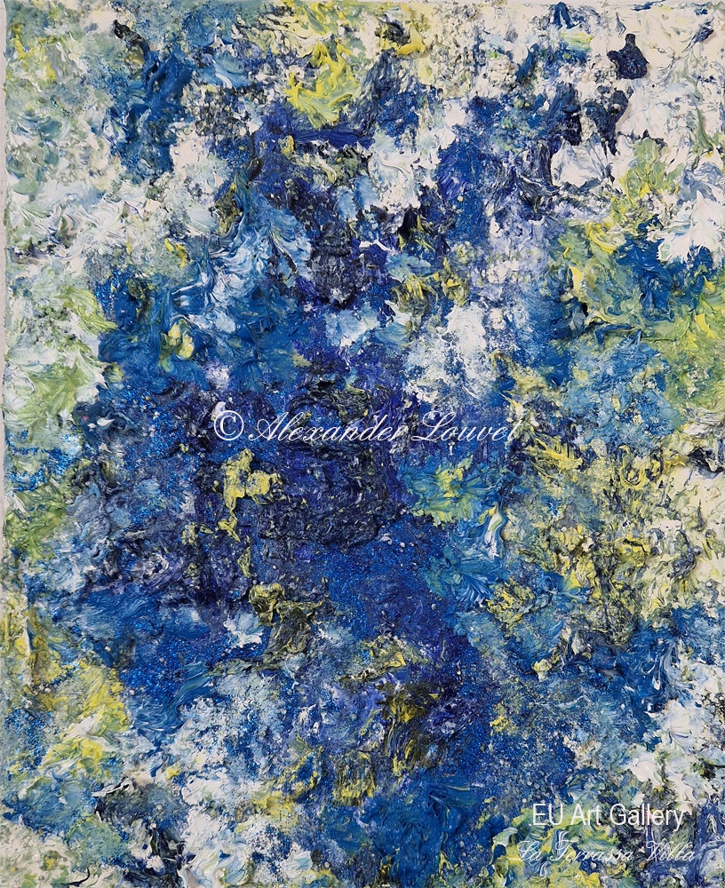 Painting - Blue Finn - 30x20 - Acryl Oil